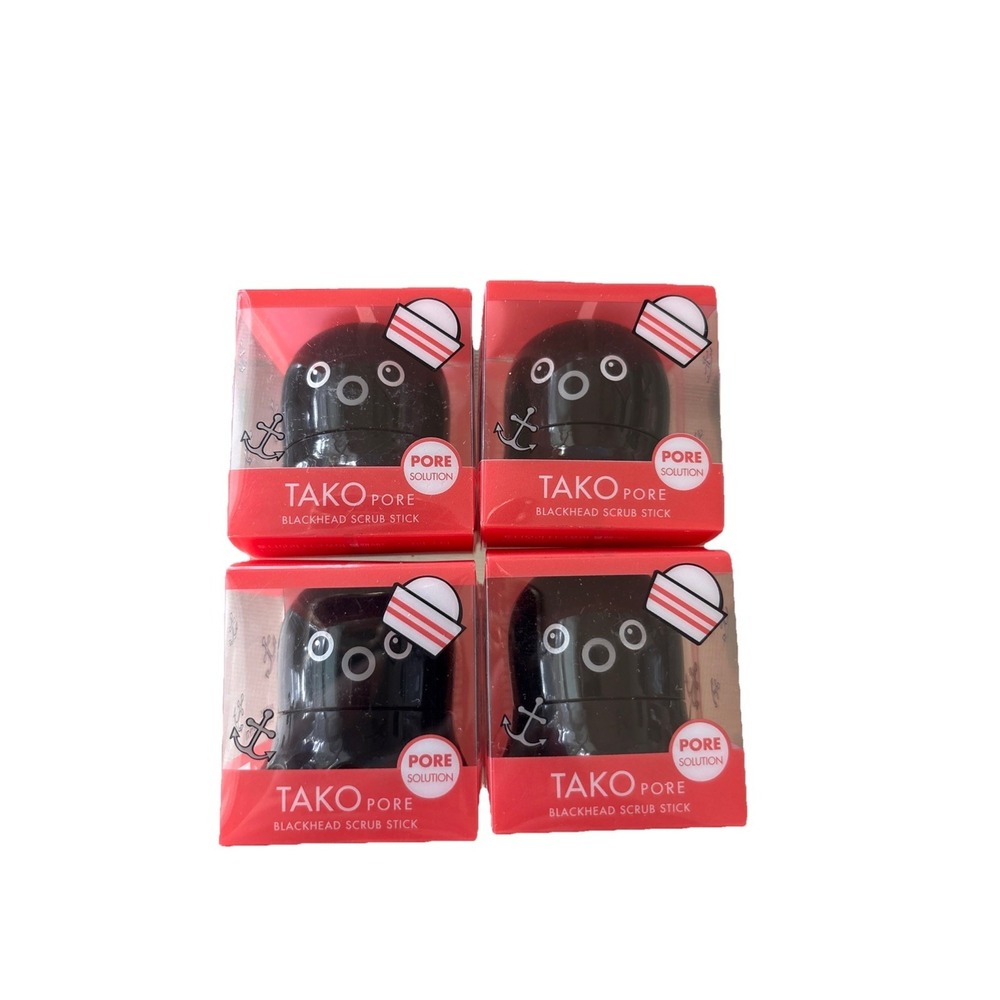 TONYMOLY Tako Pore‎ Blackhead Scrub Stick 0.8 oz Korean Tony Moly Cleanse 4 Pack